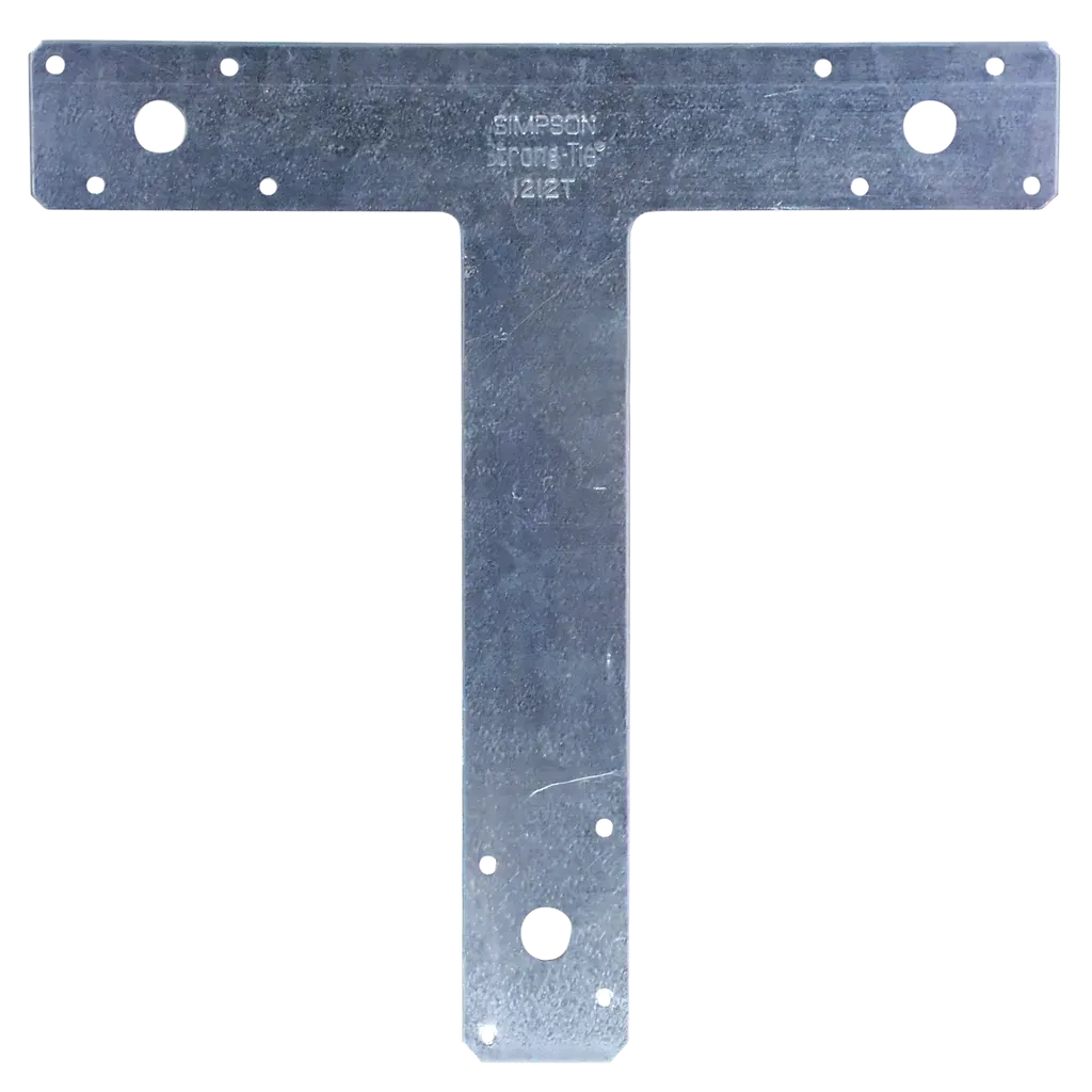 12 in. x 12 in. 14-Gauge Galvanized T Strap