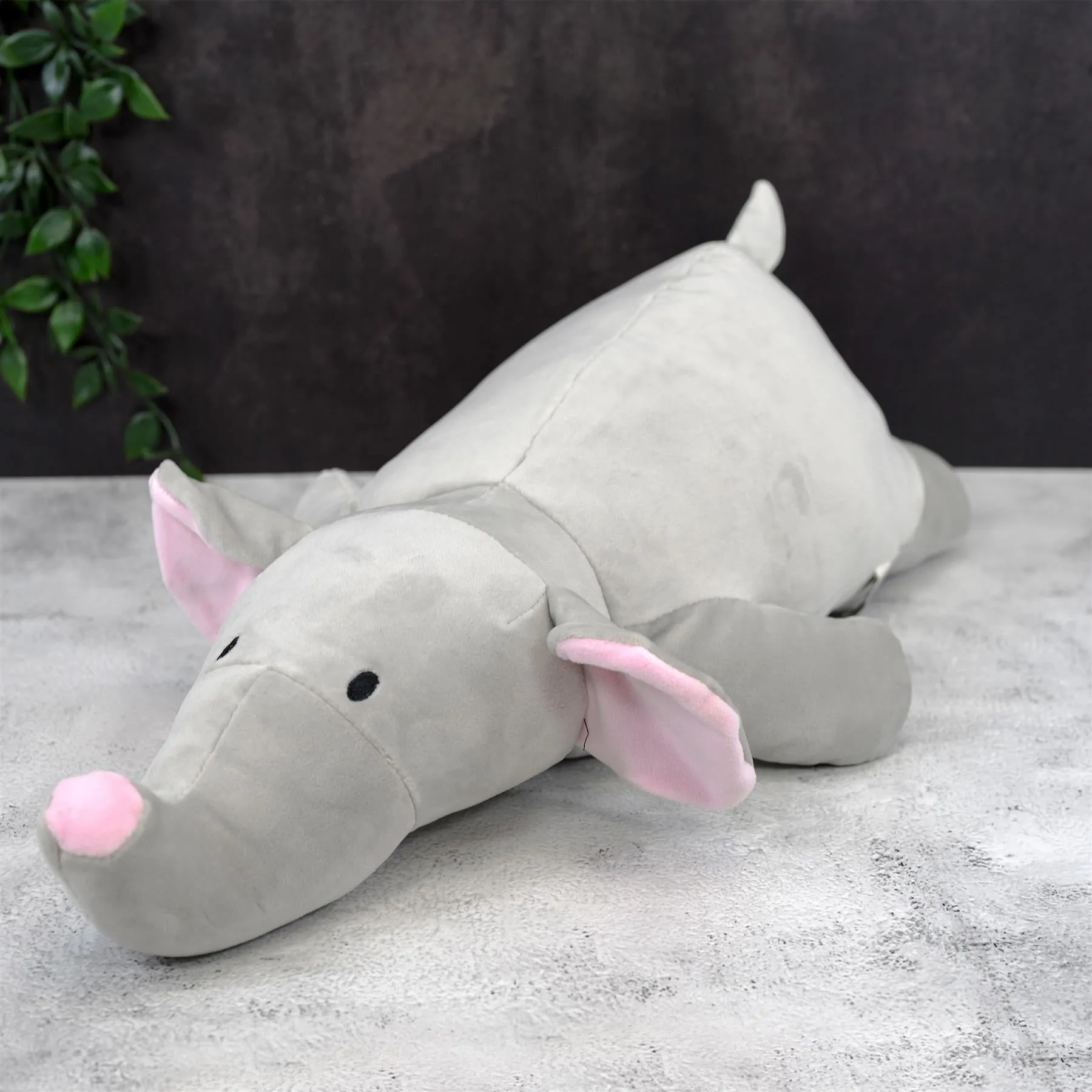 20” Super-Soft Elephant Plush Pillow Toy