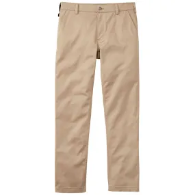 40 Grit Men's Taupe Grey Flex Twill Slim Fit Khaki Pants