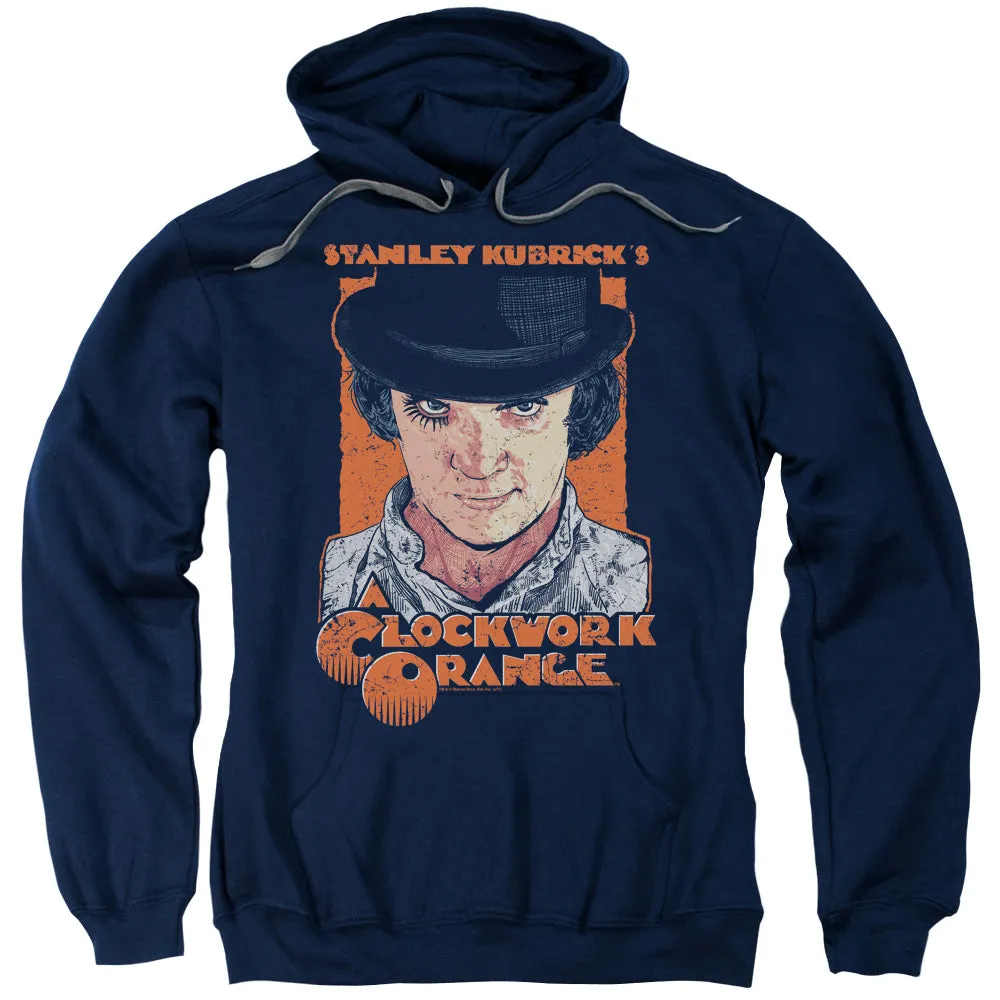 A Clockwork Orange Sinister Stare Mens Hoodie Navy Blue