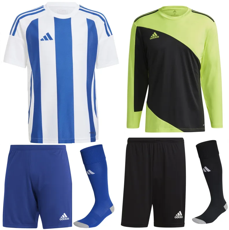 ADIDAS STRIPED 24 KIT BUNDLE WHITE BLUE