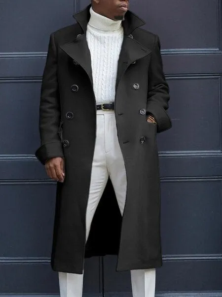 Antonios Autumn Solid Coat Men