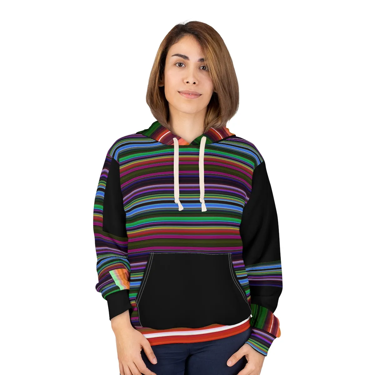 AOP Unisex Pullover Hoodie STRIPES