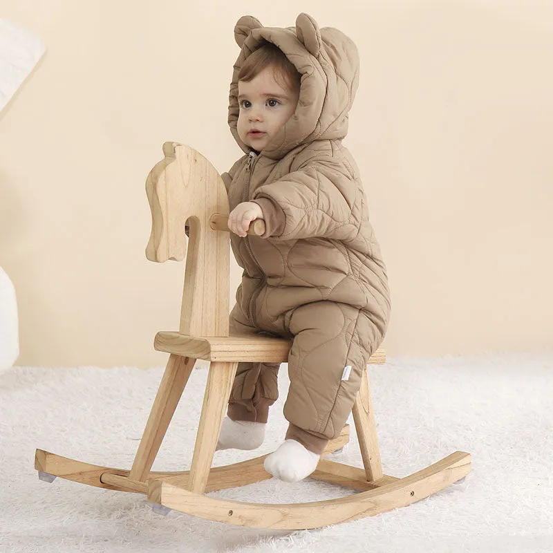 Baby Cotton Padded Coat Jumpsuit Winter Baby Cotton Padded Coat Cotton Coat Outerwear