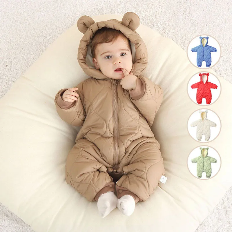 Baby Cotton Padded Coat Jumpsuit Winter Baby Cotton Padded Coat Cotton Coat Outerwear