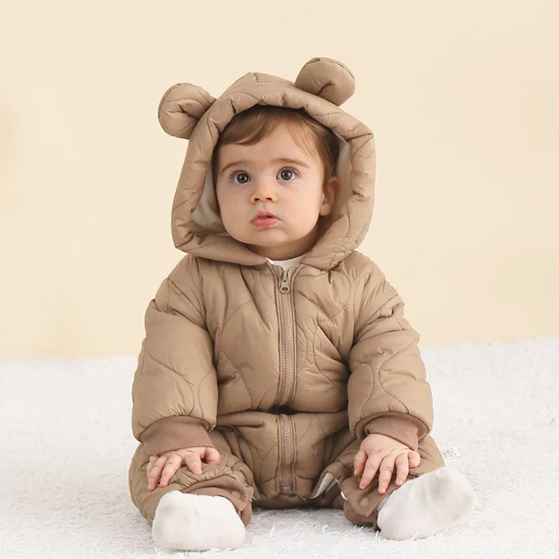 Baby Cotton Padded Coat Jumpsuit Winter Baby Cotton Padded Coat Cotton Coat Outerwear