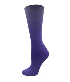 Bamboo Loose Top Socks - Purple