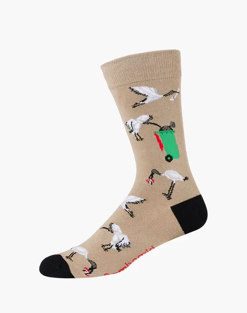 Bin Chicken Women's Bamboo Crew Socks