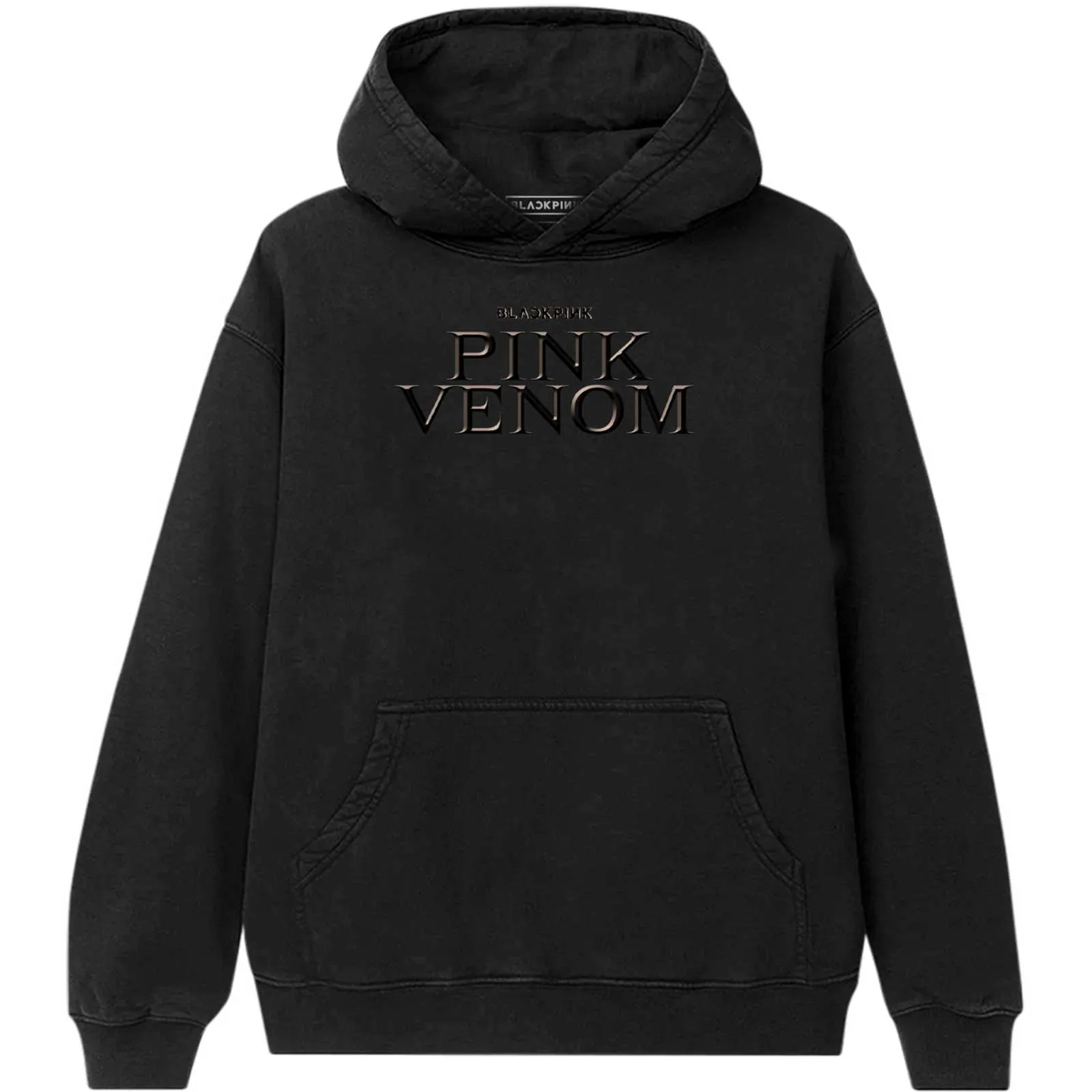 BlackPink Unisex Pullover Hoodie: Pink Venom Oil Stroke (Back Print)