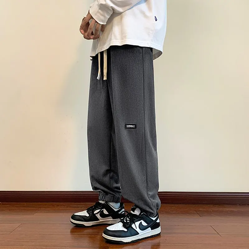 Casual Tapered Loose Fit Knitted Street Style Sweatpant