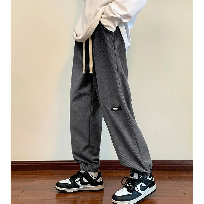 Casual Tapered Loose Fit Knitted Street Style Sweatpant