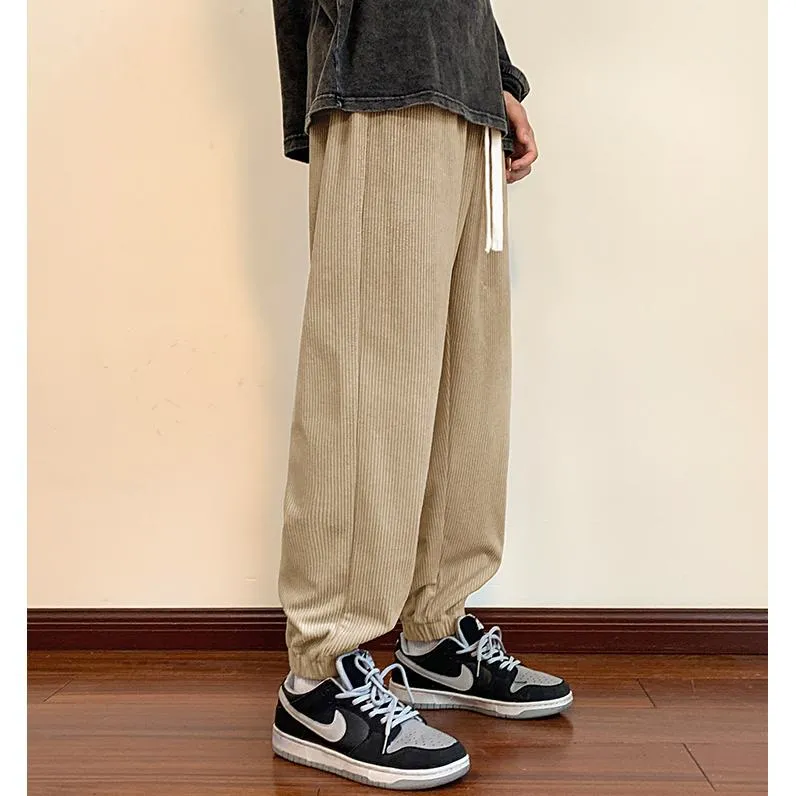 Casual Tapered Loose Fit Knitted Street Style Sweatpant