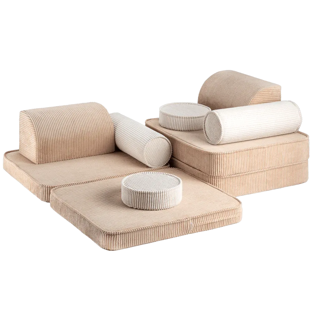 Children's modular sofa teddy Brown Sugar Wigiwama