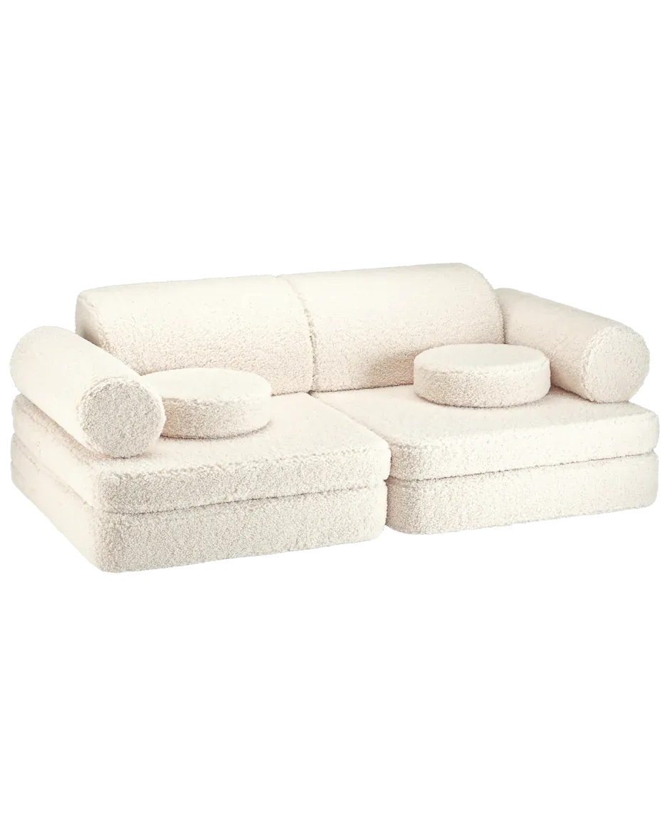 Children's modular sofa teddy Cream Wigiwama