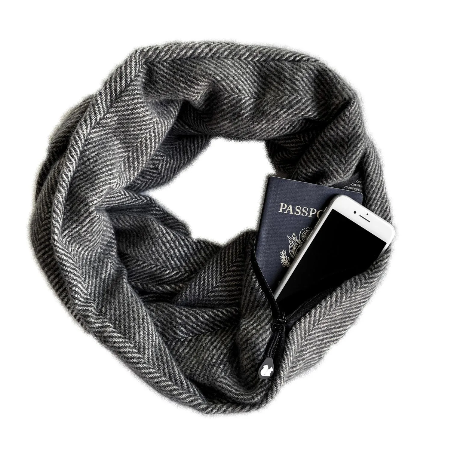 Convertible Infinity Scarf with Pocket™ | Antigua Black