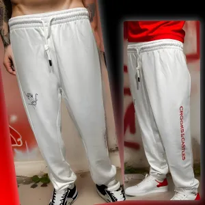 ^CROOKS & CASTLES^ (WHITE) ~RULING ANGEL~ JOGGER SWEATPANTS