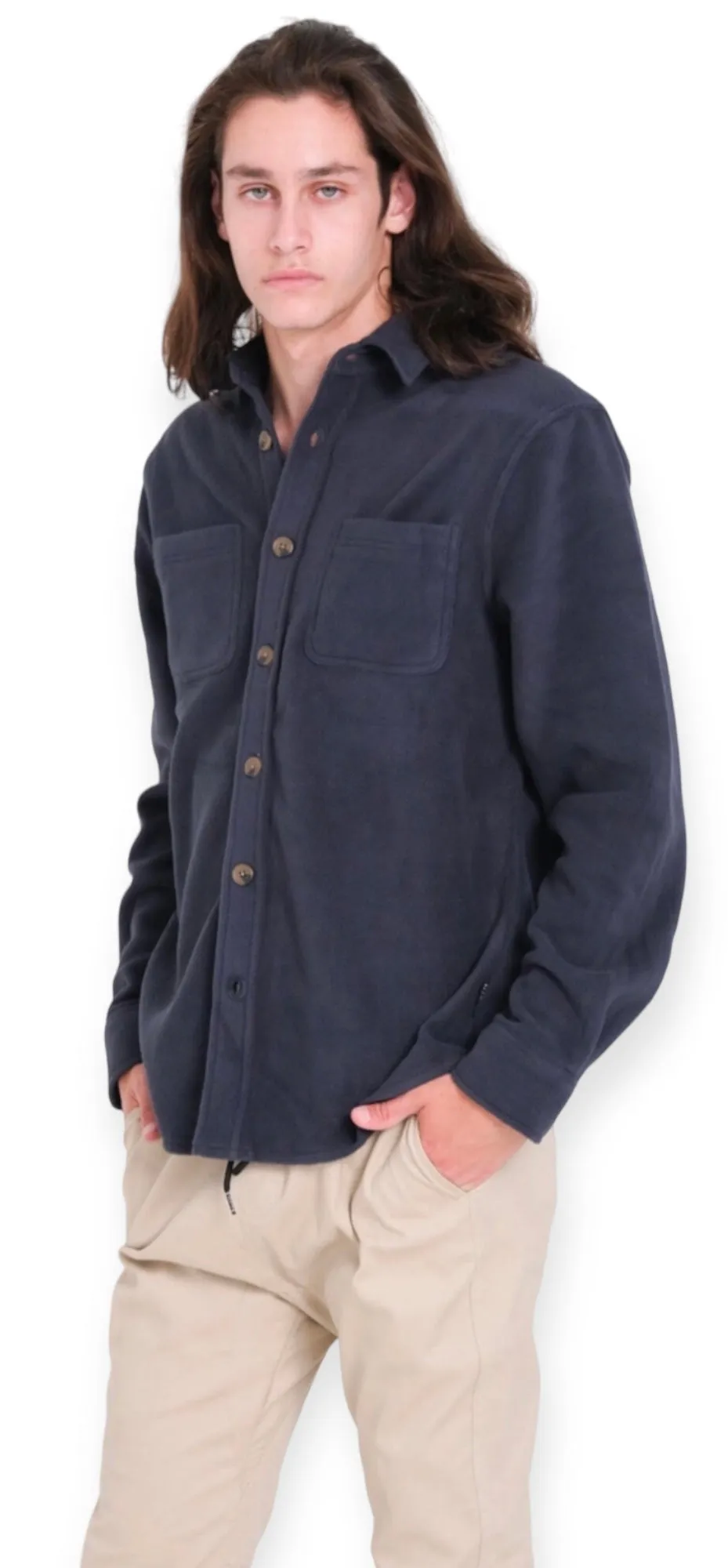 Dark Navy Shirt Shacket