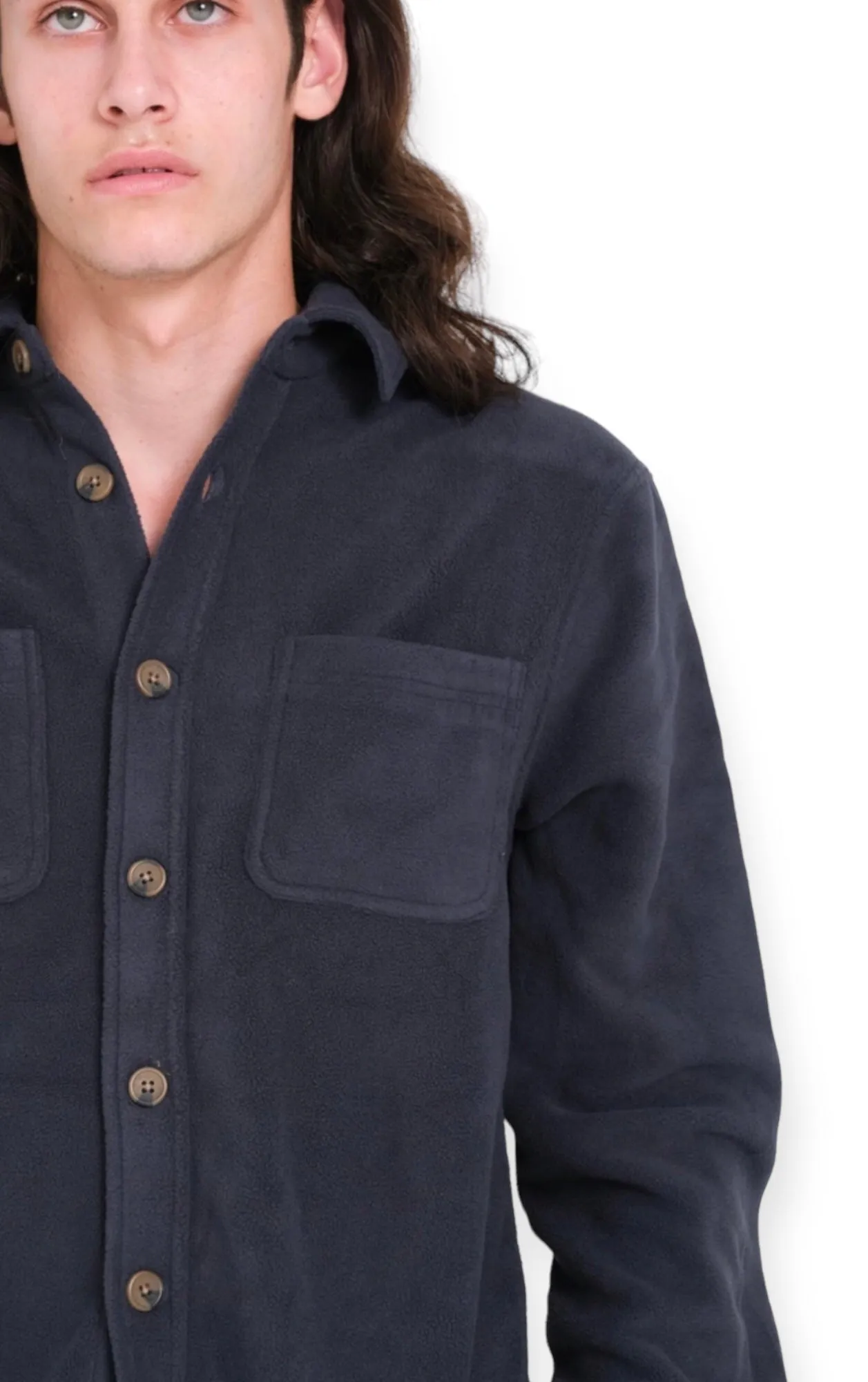 Dark Navy Shirt Shacket