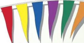 Deluxe 105' Pennant 18"x 6"