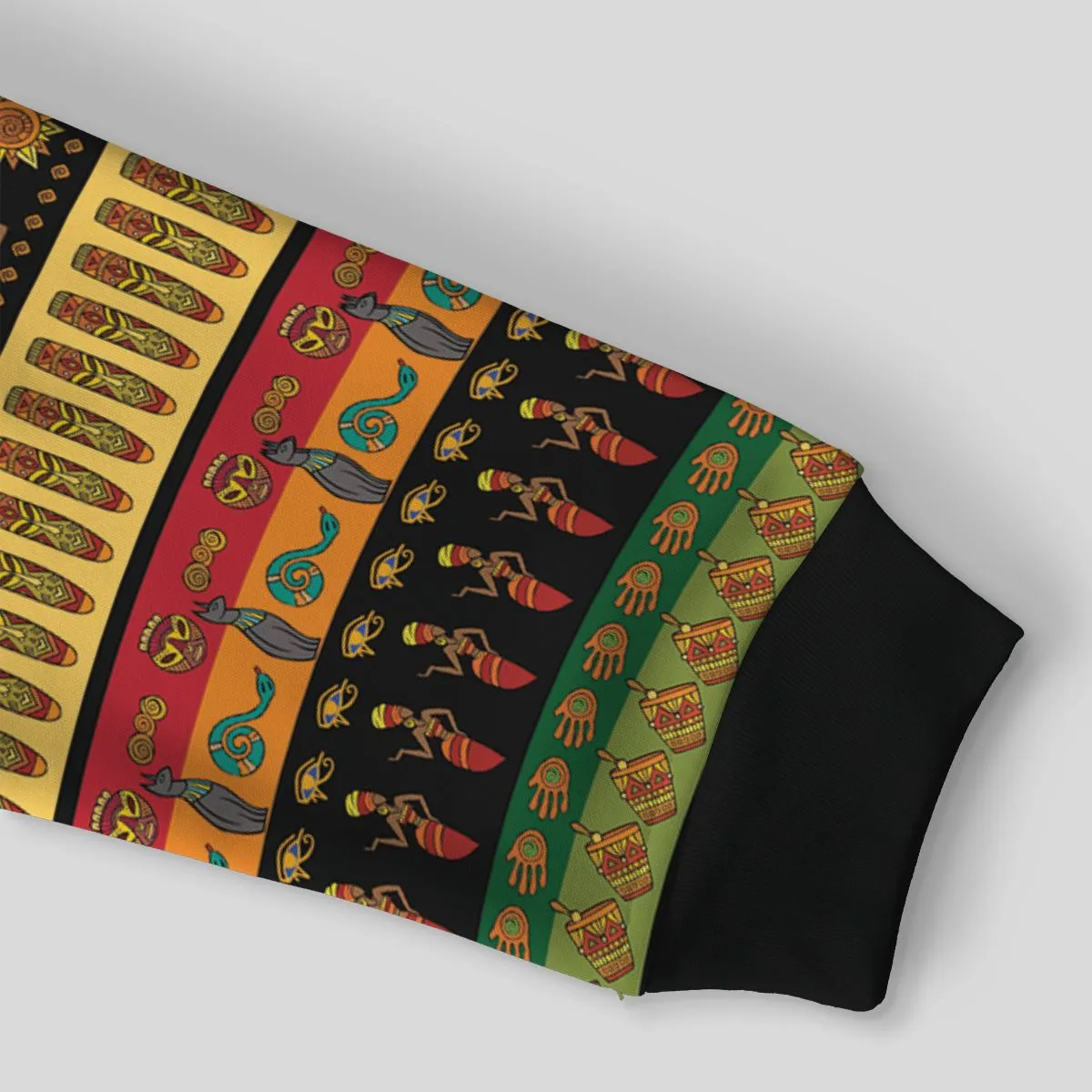 Doodle African Elements All-over Hoodie