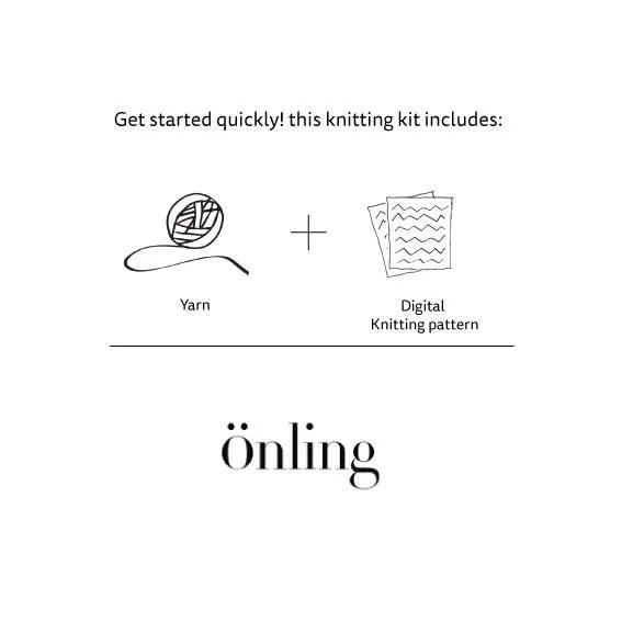 Elin Bandana by Önling, No 15 knitting kit