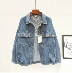 Embroidered Denim Jacket Women