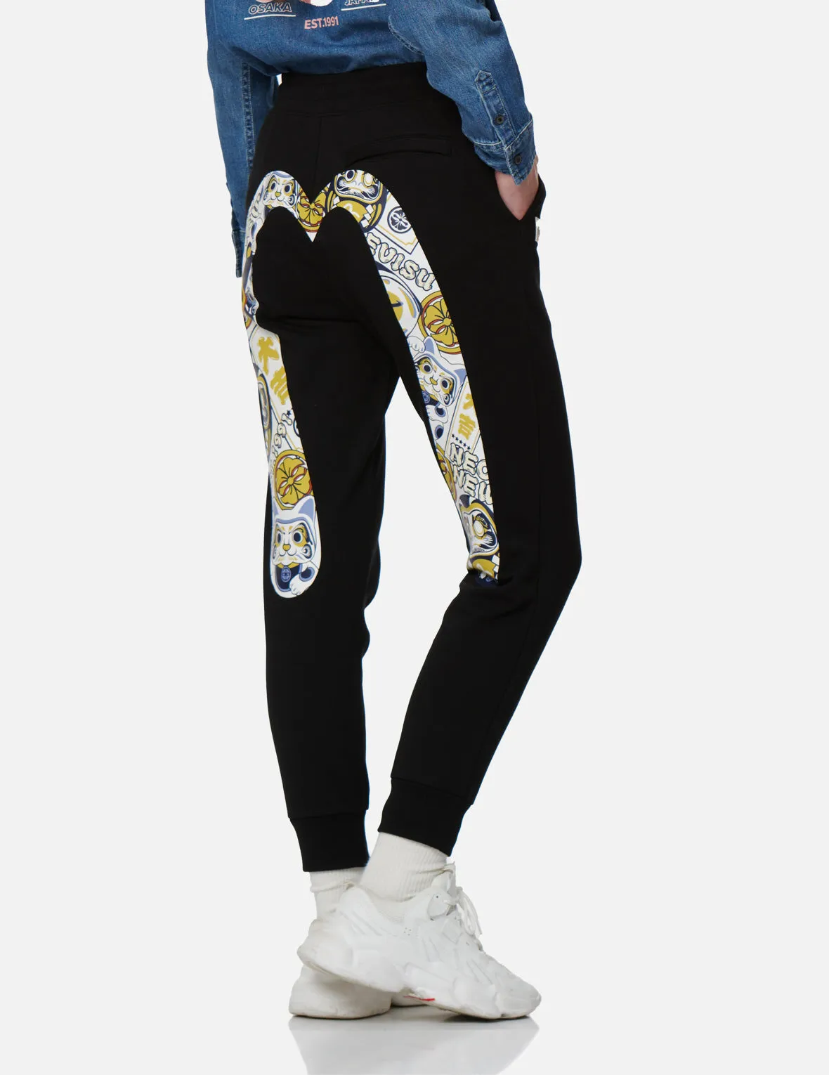 EVISU Squad Daicock Print Sweatpants