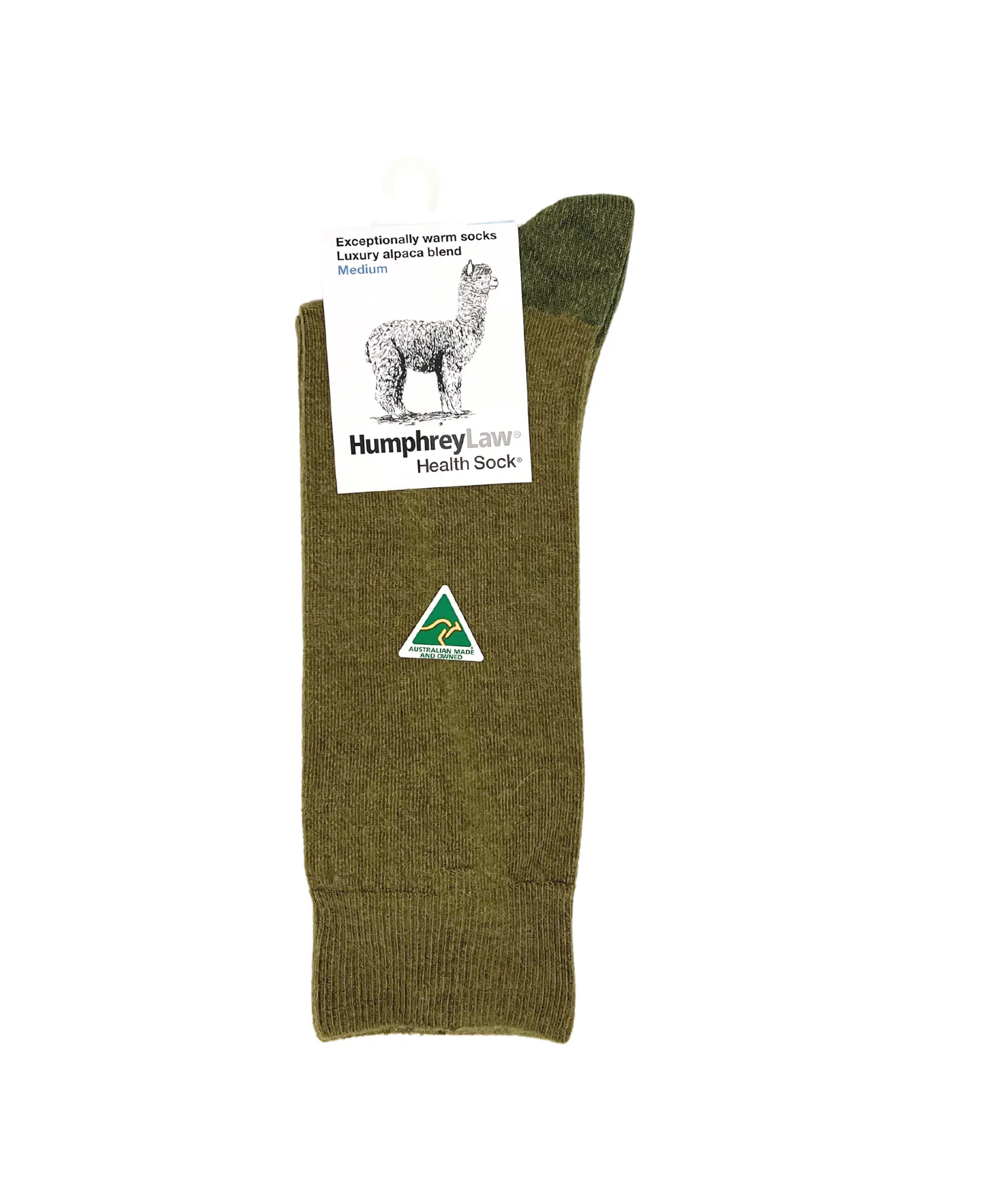 Exceptionally Warm Luxury Alpaca Blend Socks in Sage Green