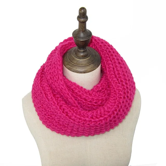 Fashion Collar Knitted Winter Scarf #FS-1