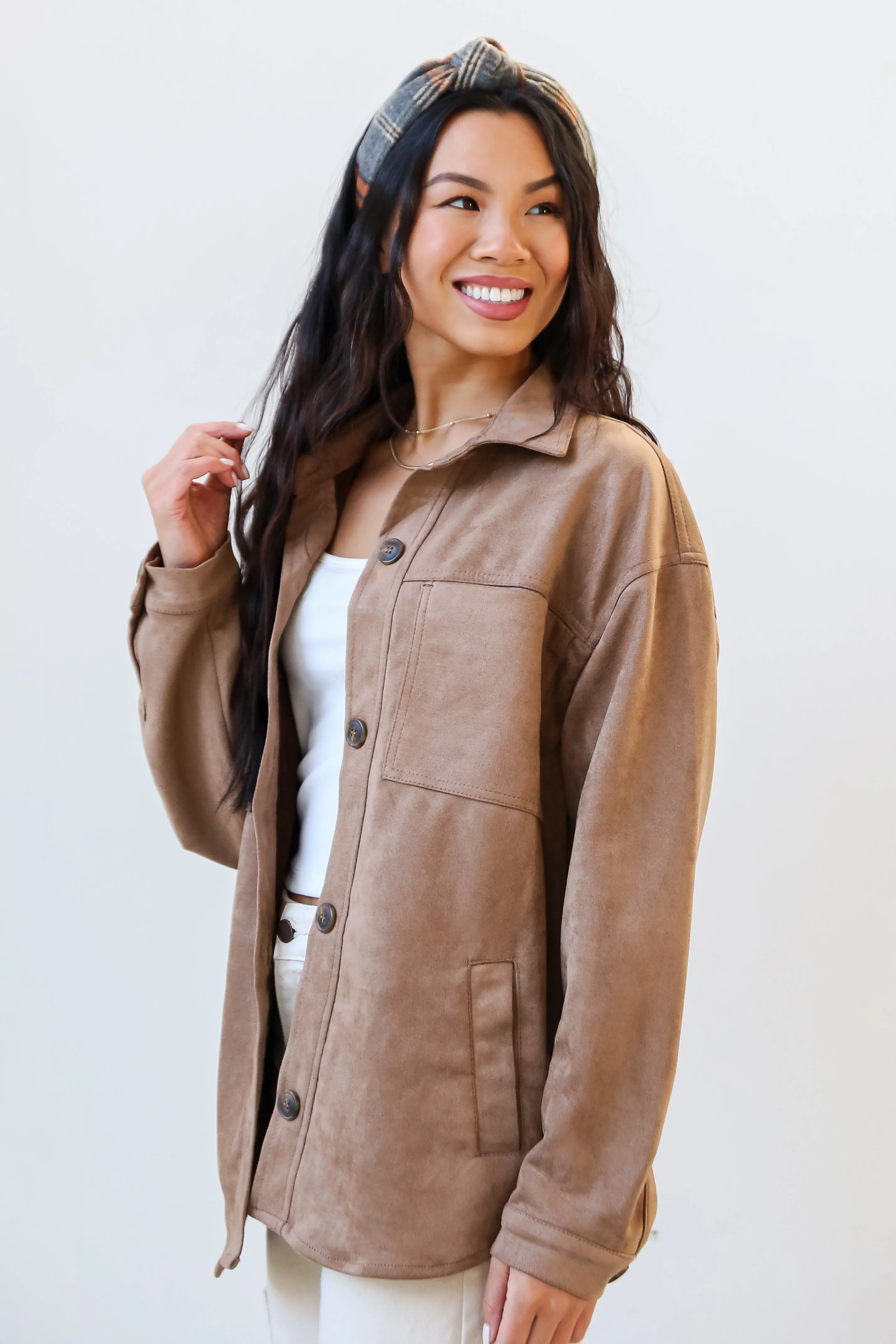 FINAL SALE - Effortlessly Elevated Suede Shacket