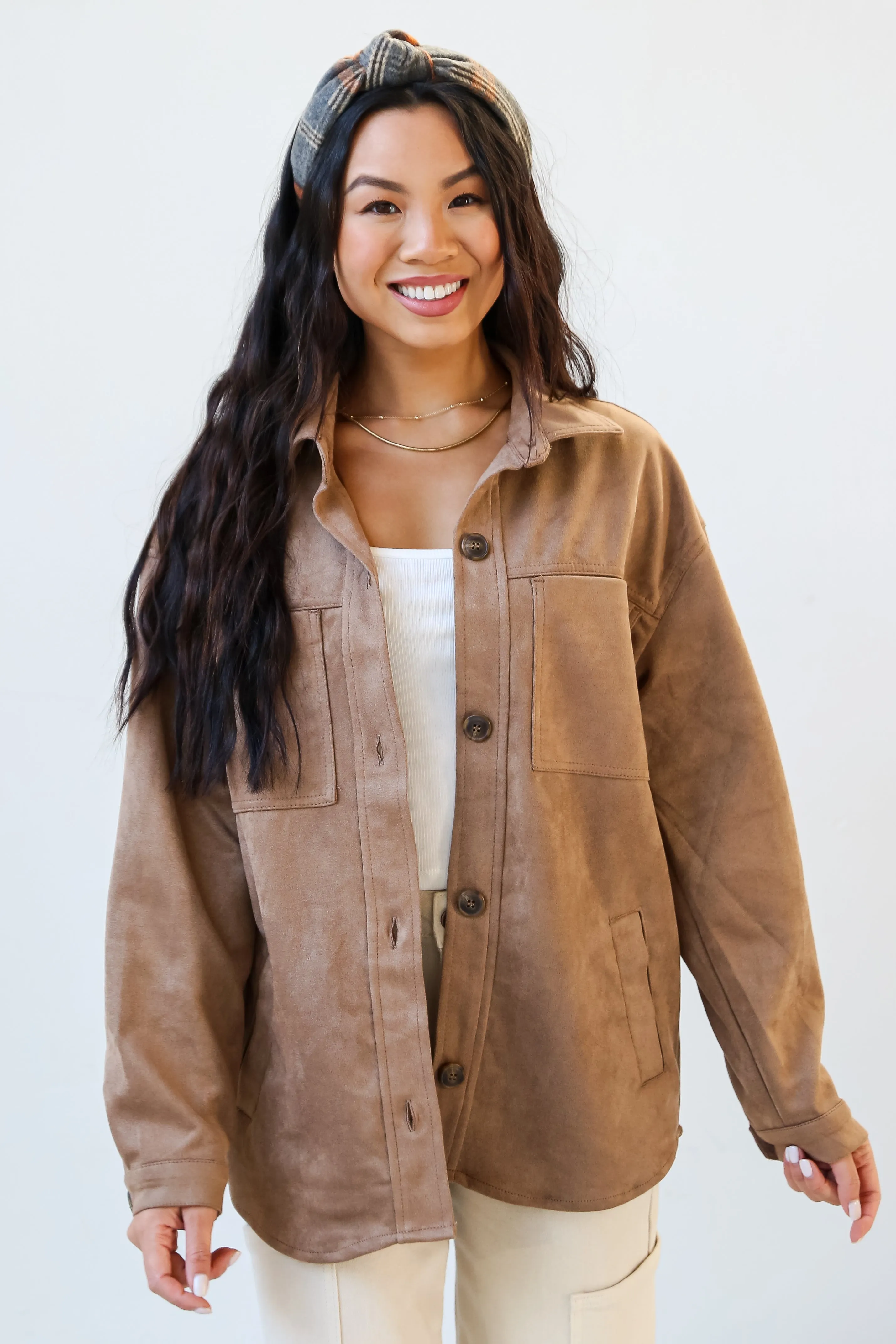 FINAL SALE - Effortlessly Elevated Suede Shacket