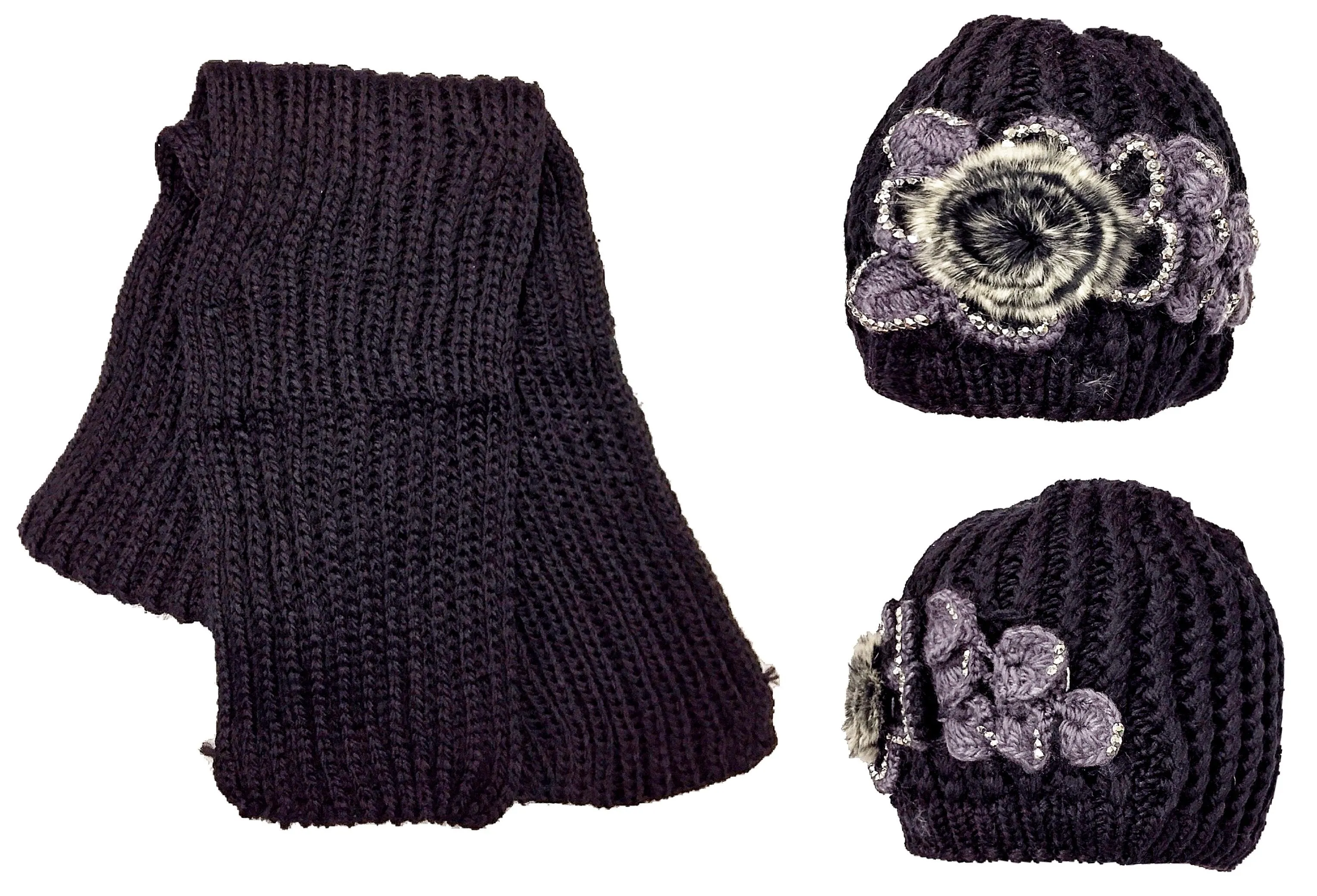 Fleece Beanie   Scarf Set