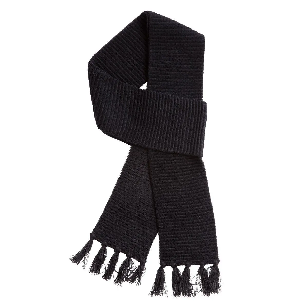 Great Southern Black Ruga Knit Scarf