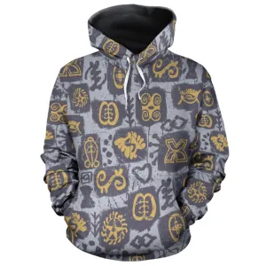 Greytone Adinkra All-over Hoodie