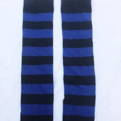 Harajuku Outfits Stylish Striped Thigh High Socks for Halloween