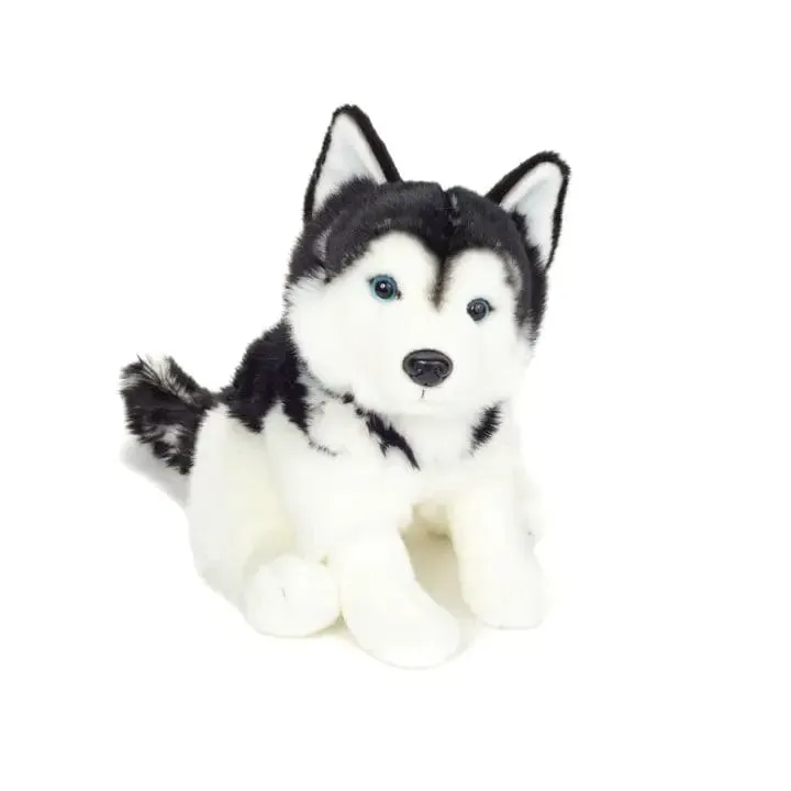 Husky Sitting Plush Eco Friendly by Teddy Hermann