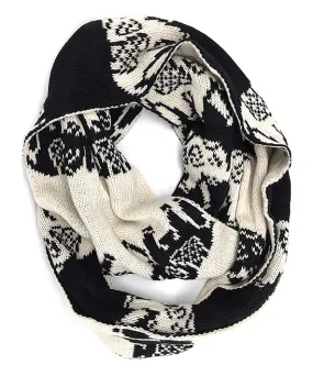 JC011818 Knitted Elephant Infinity Scarf