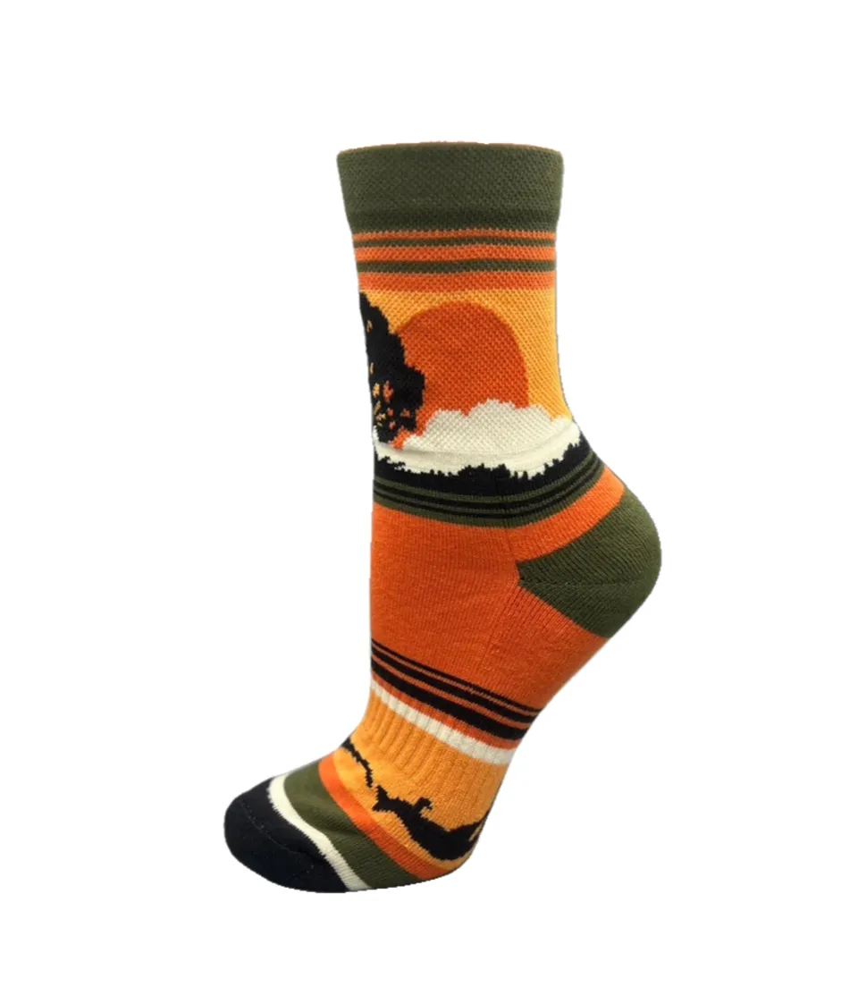 Kangaroo Sunset Athletic Sports Socks