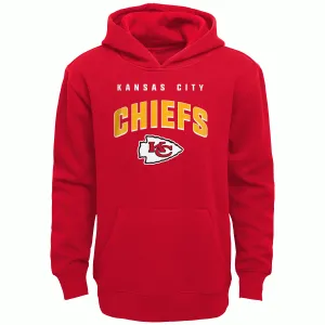 Kansas City Chiefs Youth Red Pullover Sweatshirt Hoodie