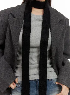 Knit Tie Scarf CO417