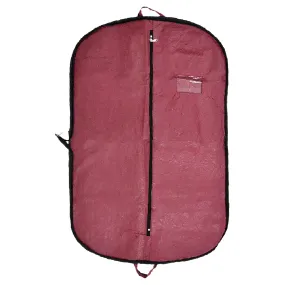 Kuber Industries Coat Cover | Foldable Coat Cover | Embossed Blazar Cover | Non-Woven Wardrobe Organizer | Transparent Window Coat Cover | Maroon