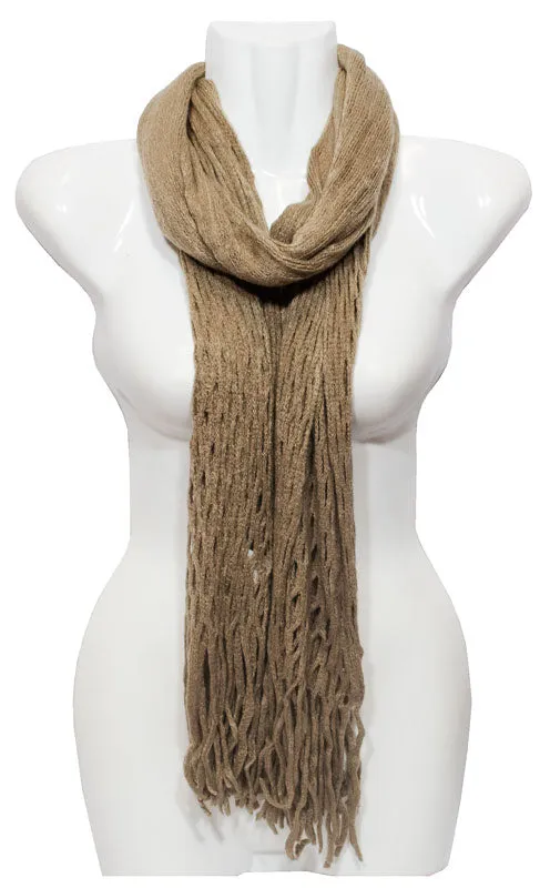 Ladies Winter Fashion Knitted 2-in-1 Infinity Scarf Wholesale