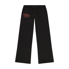 LKS Skull Black Flared Sweatpant