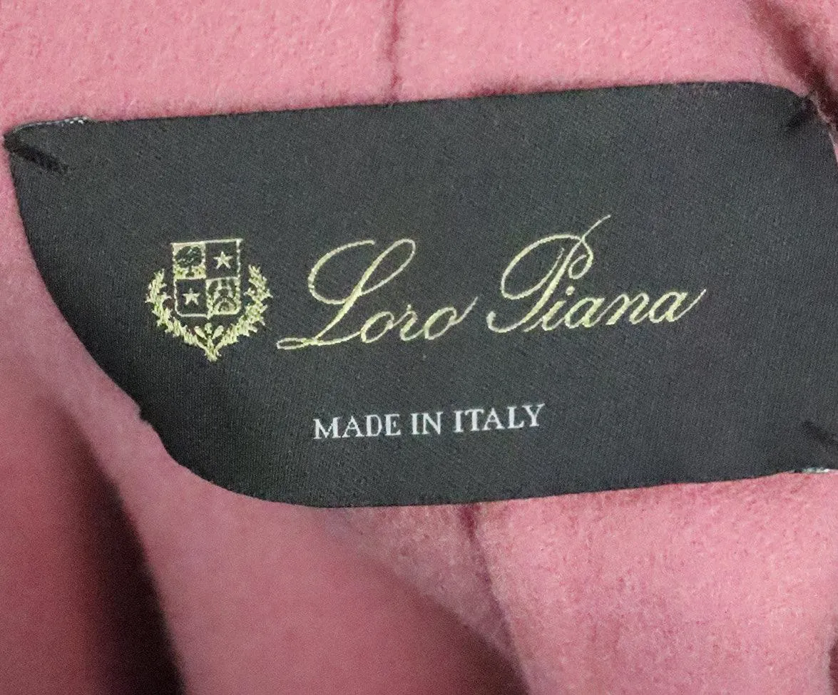 Loro Piana Pink Cashmere Poncho w/ Scarf