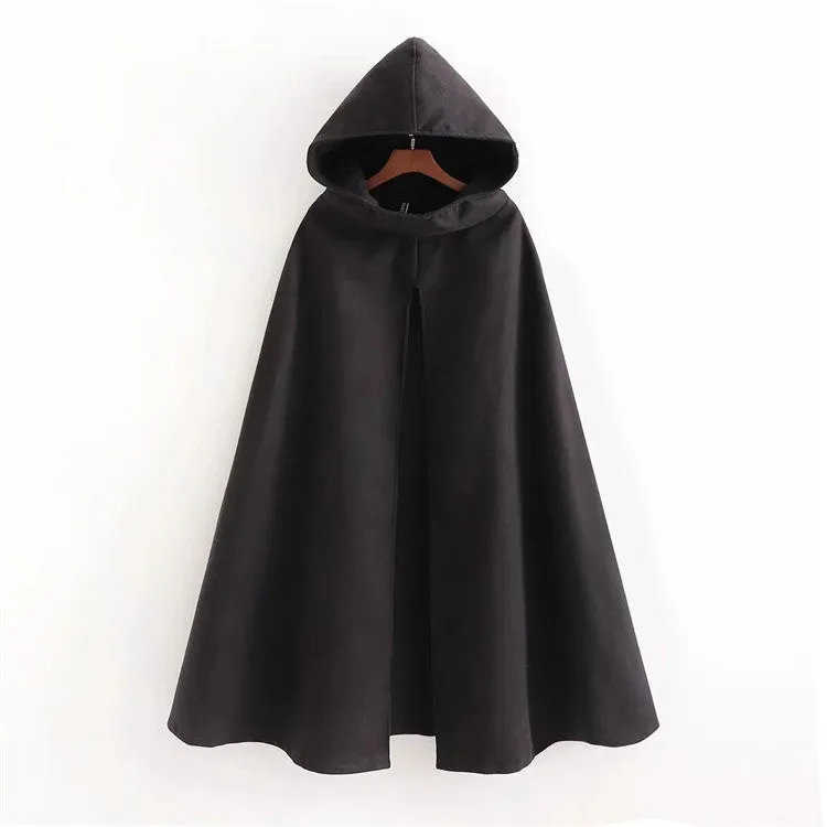 Mature Hooded Cloak Coat