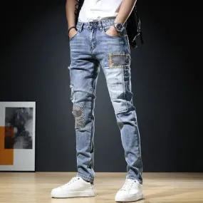 Men's jeans Casual All-match Drawstring Sweatpants Loose Trousers Japanese Street Retro Harem Pants men clothing y2k baggy jeans