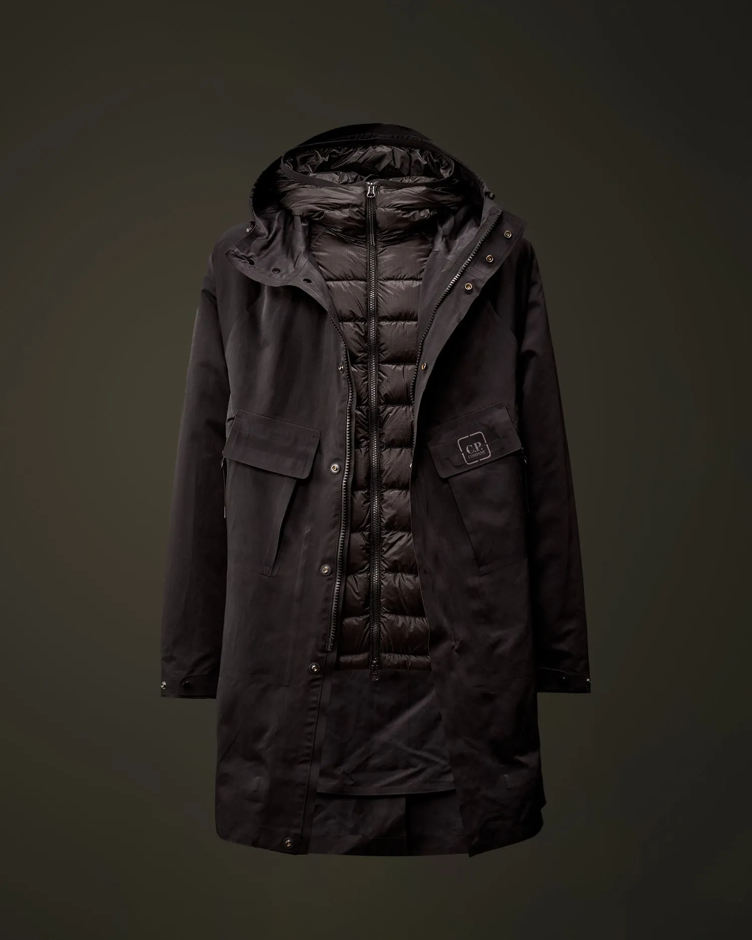 Metropolis Series A.A.C. Hooded Parka - Black