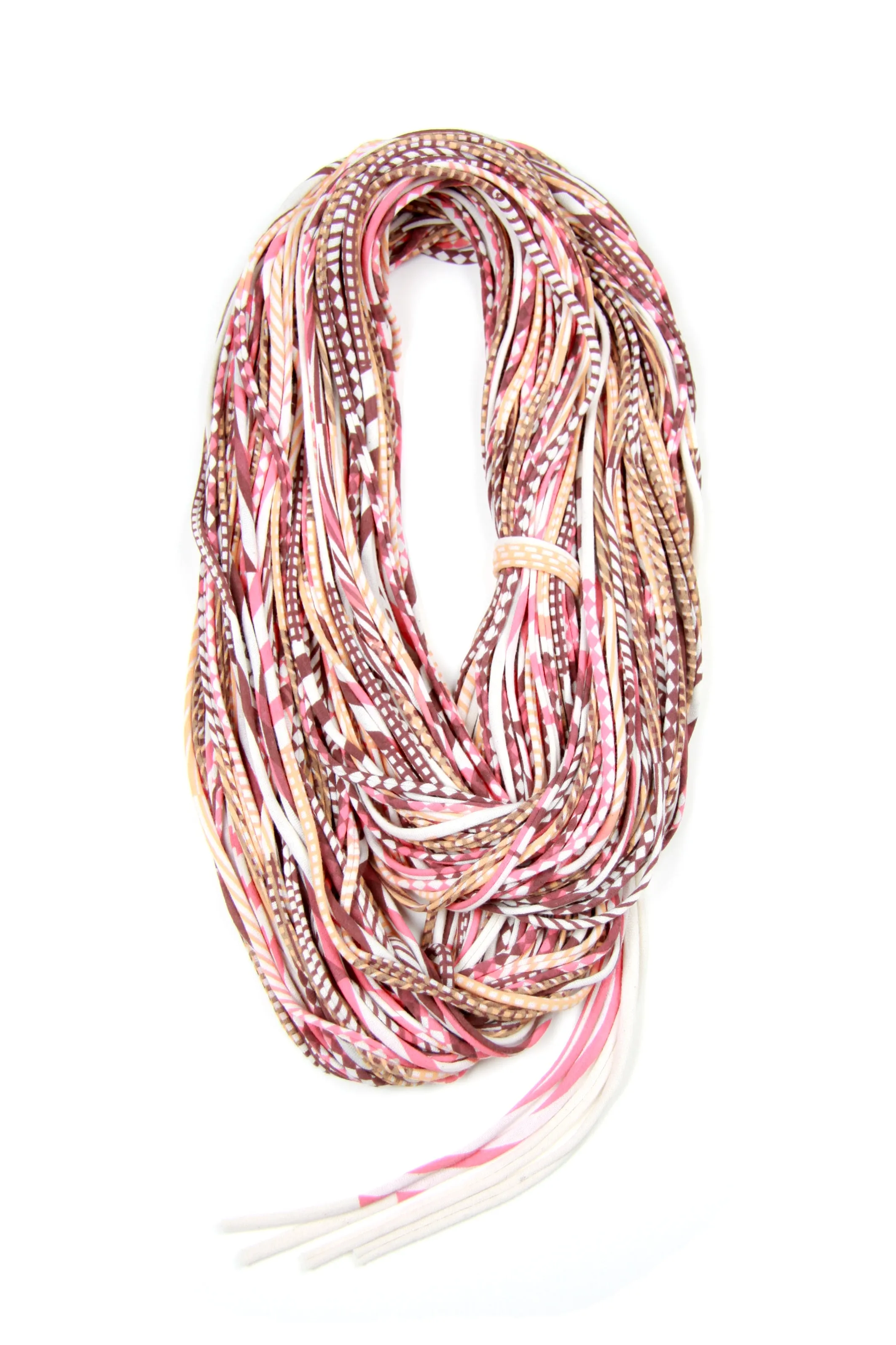 Necklush Infinity Scarf / Peach & Coral / Unisex