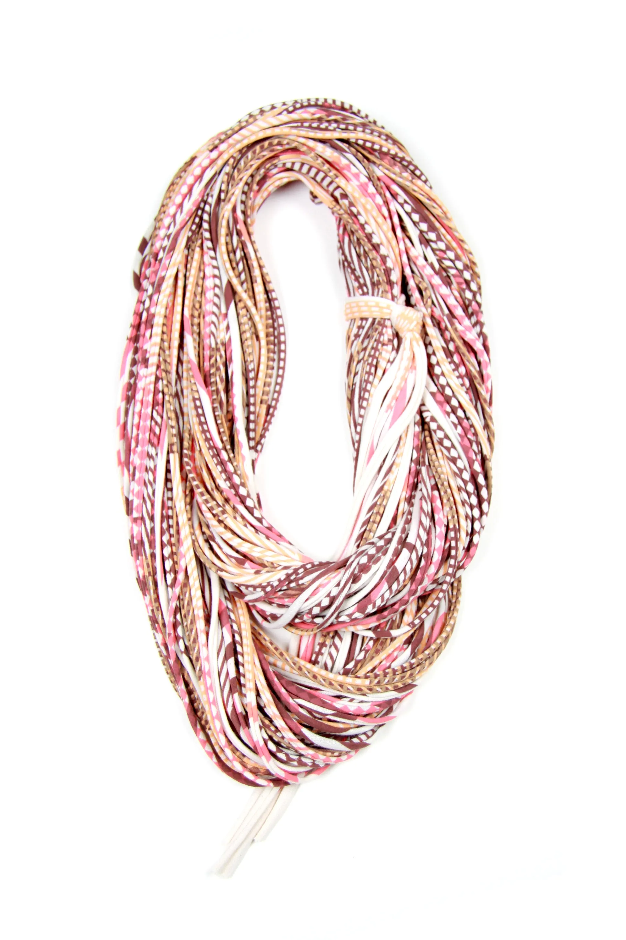 Necklush Infinity Scarf / Peach & Coral / Unisex