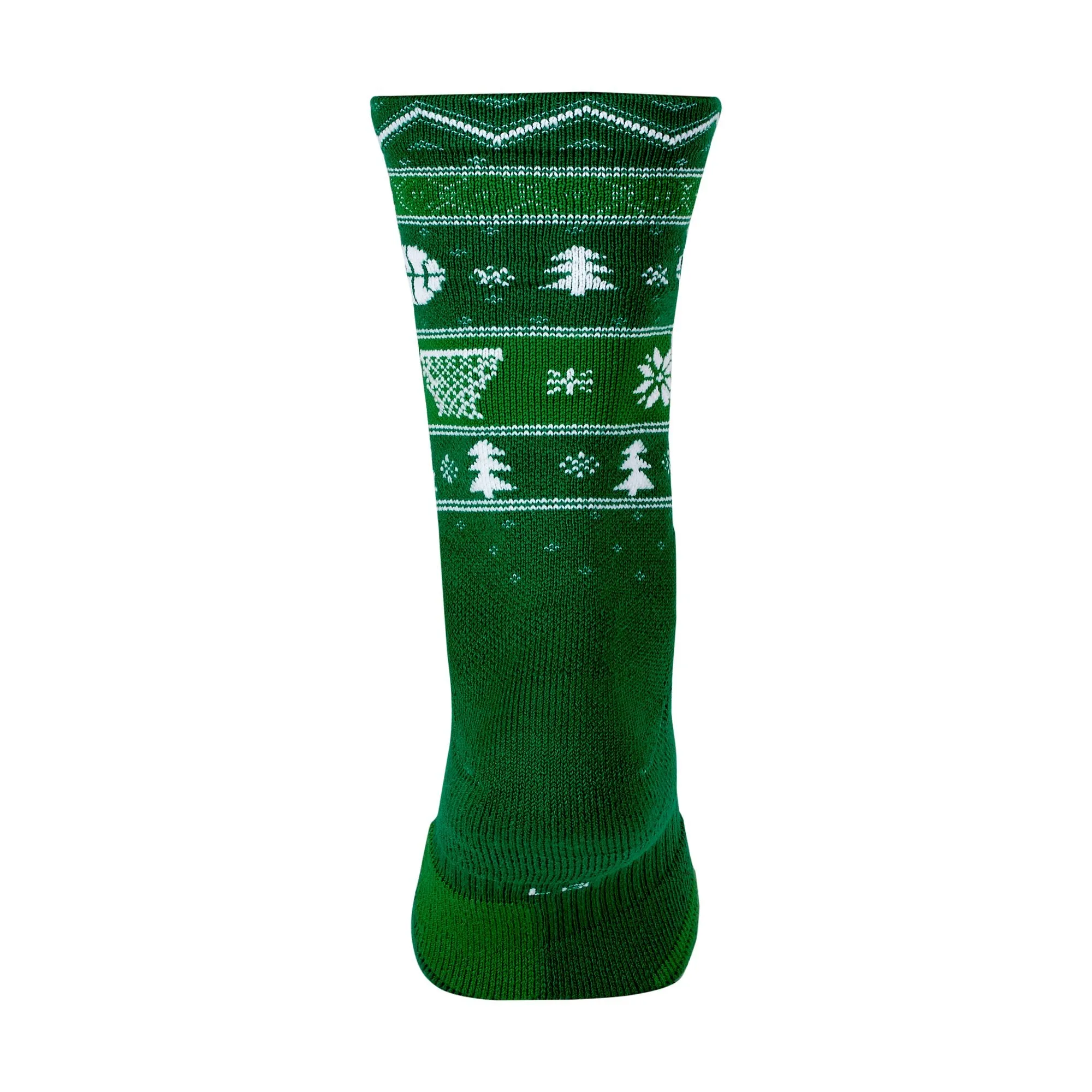 Nike Elite Christmas Crew Socks (Clover/White/Club Gold)